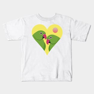 Parakeet Lovers Plain Edition Kids T-Shirt